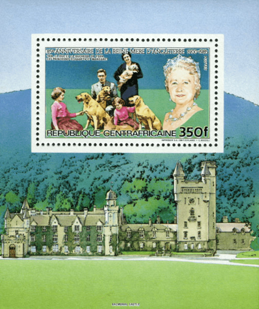 Birthday of Queen Mother Elisabeth 1985
