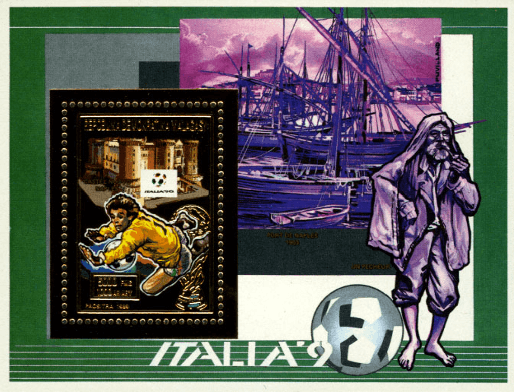 Football world cup Italy 90 Gold issue