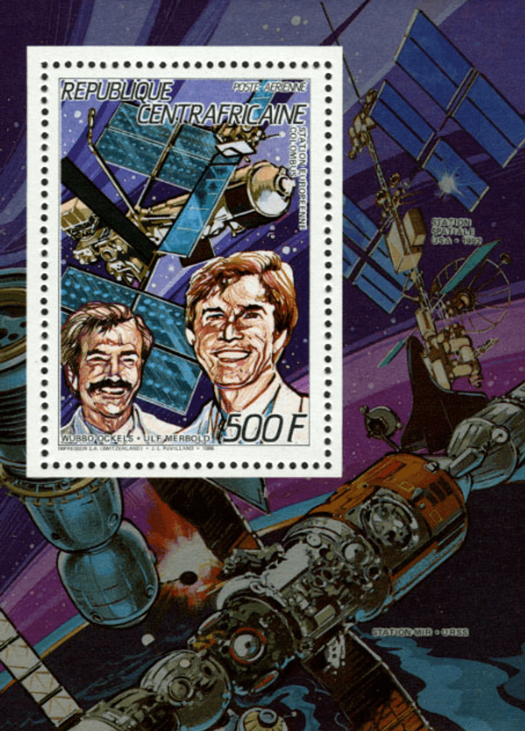 Space Travel 1987  (Herschel-Braun-Hanel-Baudry-Keller-Ockels-Merbold)