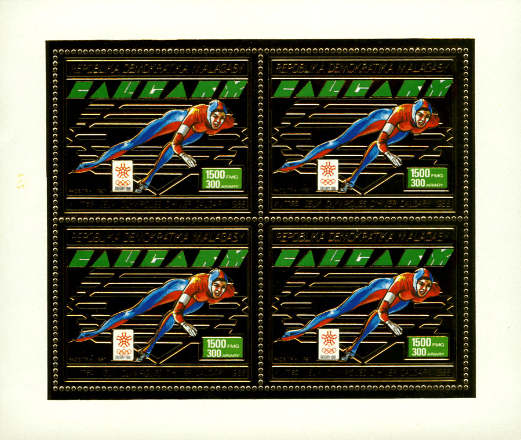 Olympic Games Calgary 1988 Gold issue