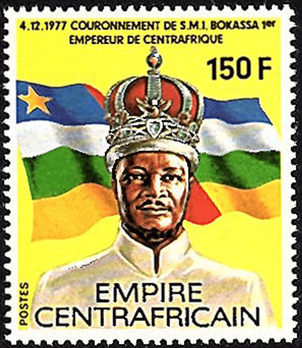 Coronation of jean bedel bokassa as empereur of Central Africa I