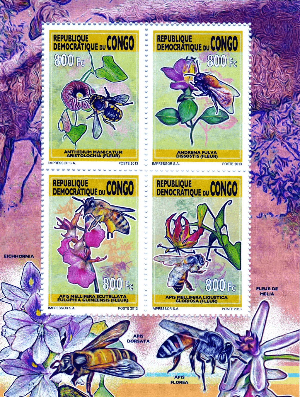 Bees and flowers