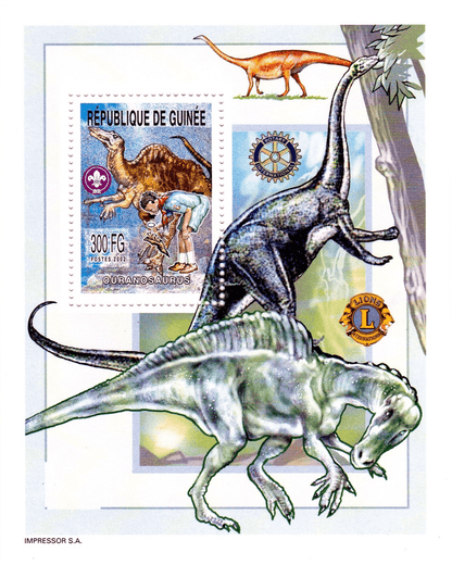 Boy Scout and Prehistoric Animals