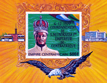 Coronation of jean bedel bokassa as empereur of Central Africa I