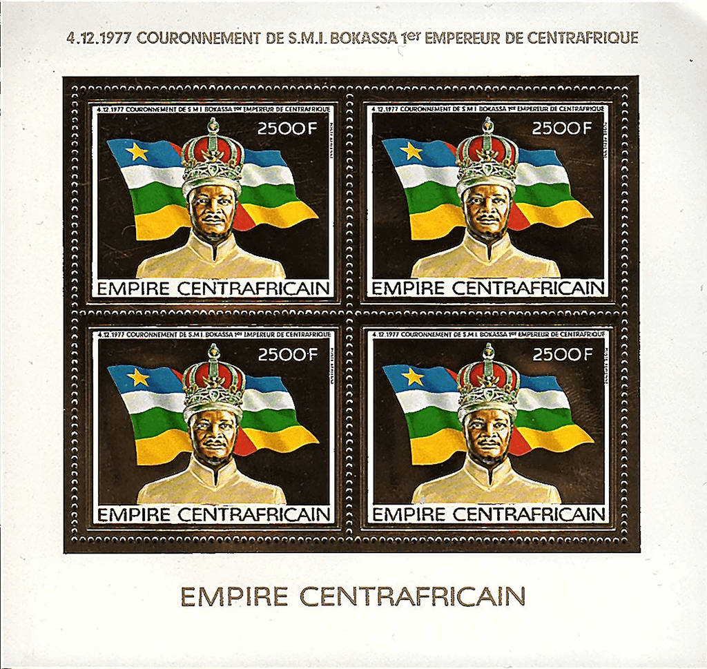 Coronation of jean bedel bokassa as empereur of Central Africa II  GOLD