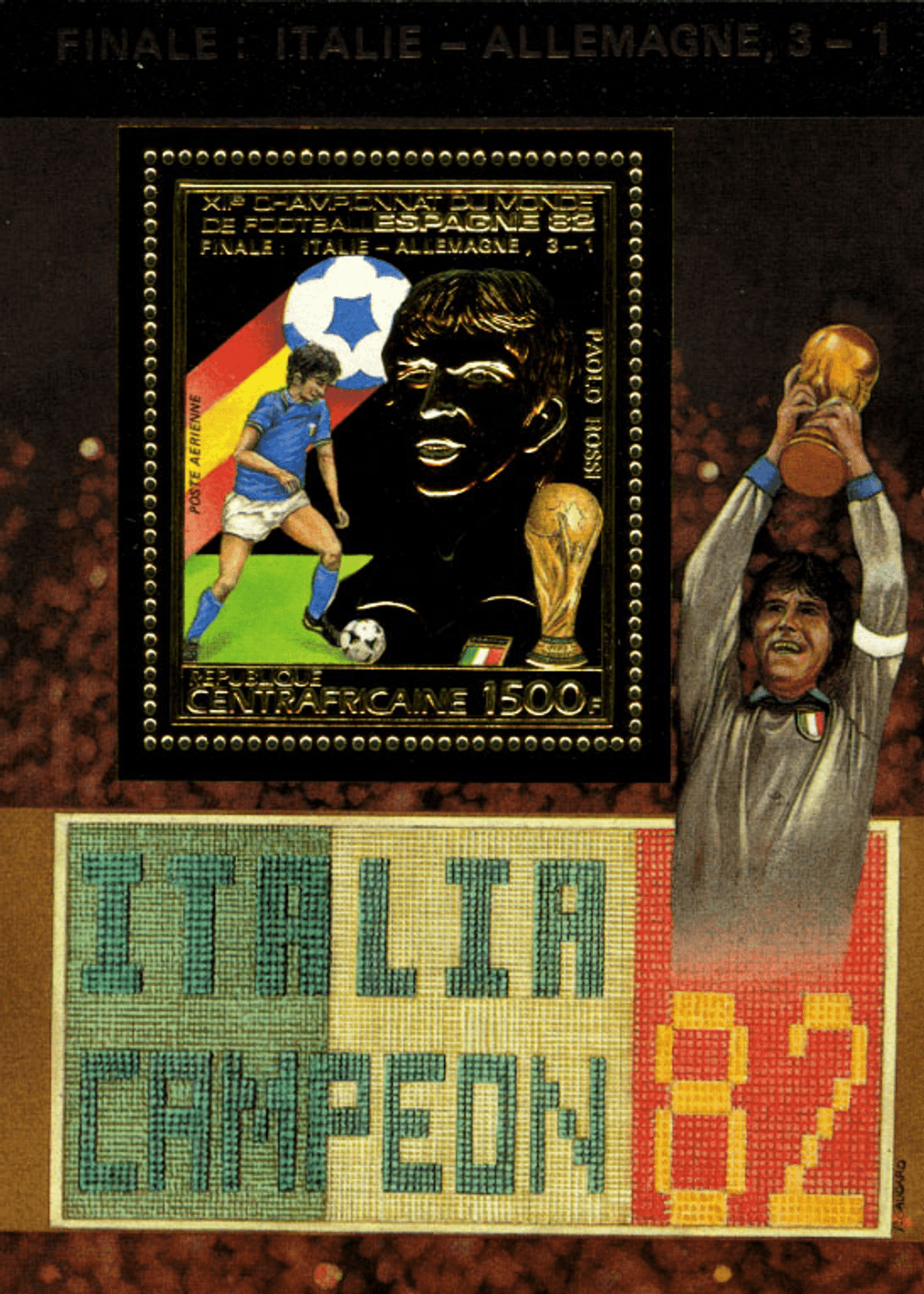 World Footbal Cup 1982 (Platini-Rossi) GOLD